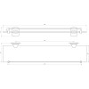 Поличка у ванну PERFECT SANITARY APPLIANCES хром
