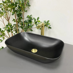 Умивальник накладний VBI AVEZZANO Black Matt чорний