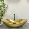 Раковина накладная VBI TURIN GOLD GLOSSY золото