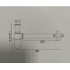 Сифон для раковини Lamber 320 (пляшкового типу) чорний