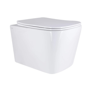 Унітаз підвісний Qtap Tern Ultra Quiet з сидінням Slim Duroplast Soft-close Quick relase білий