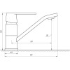 Смеситель для раковины Globus Lux Laguna GLA-0203MQ-10-BB черный