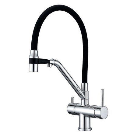 Смеситель для кухни с подключением фильтрованной воды Koer 72006 Черный матовый