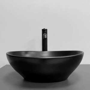 Умивальник накладний VBI PARMA Black Matt чорний. Photo 2