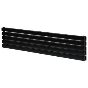 Горизонтальний дизайнерський радіатор Livorno ІІ G 5/1800 чорний матовий 340*1800