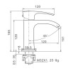 Смеситель для умывальника Lamber GOLD 1077-33 Золото