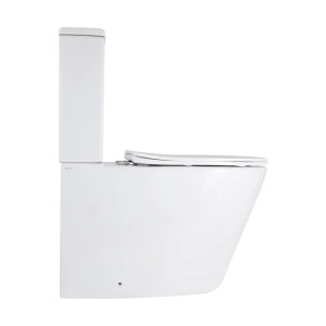 Унітаз підлоговий Qtap Vlasta Ultra Quiet сидіння Slim Duroplast Soft-close Quick relase білий. Photo 3