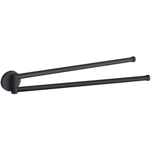 Держатель для полотенца VBI VENUS BLACK поворотный двойной 47 см