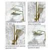 Душова колона зі змішувачем  Kant 009-J Brushed Gold матове золото