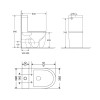 Унитаз напольный Qtap Robin Ultra Quiet сиденье Slim Duroplast Soft-close Quick relase белый