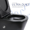 Унитаз напольный Qtap Scorpio Ultra Quiet 660x360x855 мм черный матовый