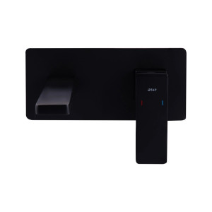 Смеситель для умывальника скрытого монтажа Qtap Gemini черный. Photo 2