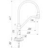Смеситель для кухни с подключением фильтрованной воды Globus Lux LAZER GLLR-0900-11-01 Черный