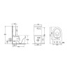 Унитаз напольный Qtap Stork/Swan Rimless сиденье Slim Duroplast Soft-close белый