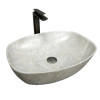 Раковина накладная VBI Olbia Grey Stone Matt серая
