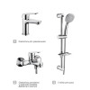 Комплект змішувачів 3 в 1 Lamber 90080
