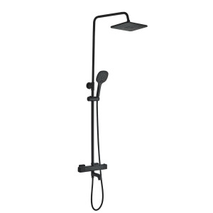Душевая система Globus Lux Termostatic Q GLM-0041T-BB черная