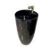 Умывальник напольный VBI Agriento Black Glossy черный