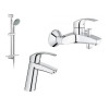Набір змішувачів для ванни GROHE EUROSMART хром