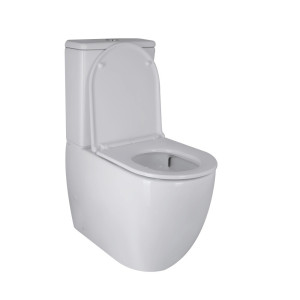 Унітаз підлоговий Qtap Robin Ultra Quiet сидіння Slim Duroplast Soft-close Quick relase білий. Photo 2
