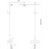 Душевая система из нержавеющей стали Globus Lux SICILIA VAN-SBQ-SH-02-BB черная