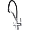 Смеситель для кухни с подключением фильтрованной воды Globus Lux GLLR-0700-L-00-01 Черный