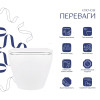 Унитаз подвесной Qtap Jay Ultra Quiet с сиденьем Slim Duroplast Soft-close Quick relase белый