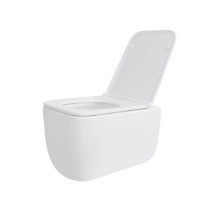 Унітаз підвісний Qtap Gemini Ultra Quiet з сидінням Slim Duroplast Soft-close Quick relase білий. Photo 3