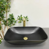 Умывальник накладной VBI AVEZZANO Black Matt черный