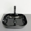 Умывальник накладной VBI RAVENNA BLACK GLOSSY черный