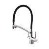 Смеситель для кухни с подключением фильтрованной воды Globus Lux LAZER GLLR-0700-8-STSTEEL Черный