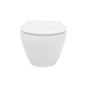 Унітаз REA Carlo Mini Flat білий. Photo 3