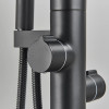 Смеситель напольный Lamber FLOOP BLACK MAT черный