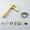 Смеситель для умывальника Lamber GOLD 1077-44 Золото