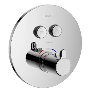 Змішувач для душу прихованого монтажу IMPRESE SMART CLICK з термостатом хром