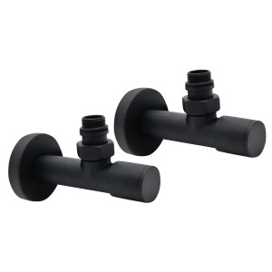 Комплект дизайн кранов удлиненный 1/2” x 1/2” черний матовый