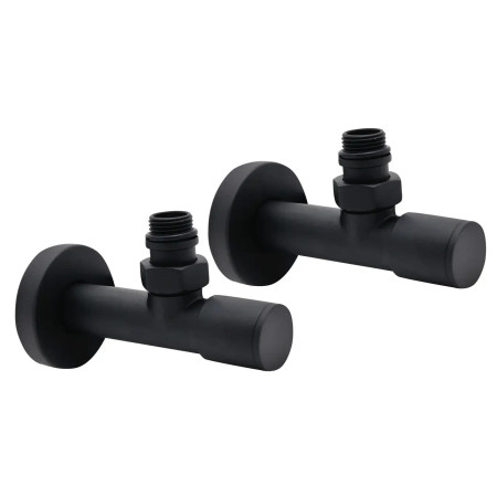 Комплект дизайн кранов удлиненный 1/2” x 1/2” черний матовый