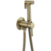 Смеситель для биде скрытого монтажа Hans 002-A Inner Brushed Gold матовое золото