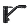 Смеситель для кухни с подключением фильтрованной воды Globus Lux LAZER GLLR-0555-10-BB Черный