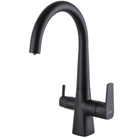 Смеситель для кухни с подключением фильтрованной воды Globus Lux LAZER GLLR-0999-10-BB Черный