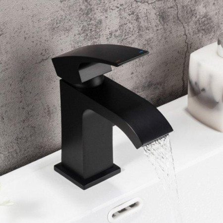Змішувач для раковини GAPPO G1007-6 чорний матовий