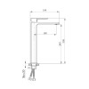 Смеситель для умывальника Qtap Gemini высокий белый/хром