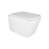 Унитаз подвесной Qtap Crow с сиденьем Slim Duroplast Soft-close Quick relase белый