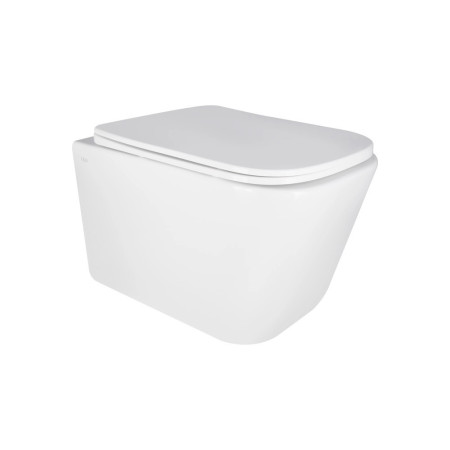 Унитаз подвесной Qtap Crow с сиденьем Slim Duroplast Soft-close Quick relase белый