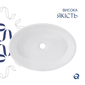 Умивальник накладний Qtap Kolibri 500x360x140 мм. Photo 3