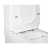 Унитаз напольный Qtap Crow Rimless сиденье Slim Duroplast Soft-close белый