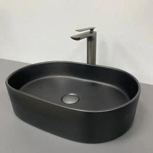 Умивальник накладний VBI Verona 50 Black Matt чорний