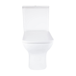 Унітаз підлоговий Qtap Aries Rimless сидіння Slim Duroplast Soft-close Quick relase білий. Photo 2