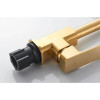 Смеситель для кухни Lamber 41081Y черный с матовым золотом