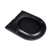 Чаша підвісного унітазу Qtap Virgo Rimless сидіння Slim Duroplast Soft-close Quick relase чорна матова